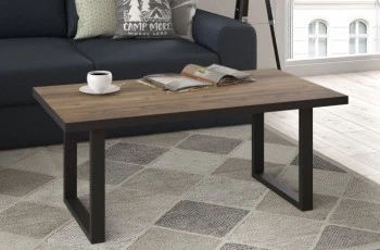 Stolik kawowy na płozach w stylu industrialnym Hayato 503