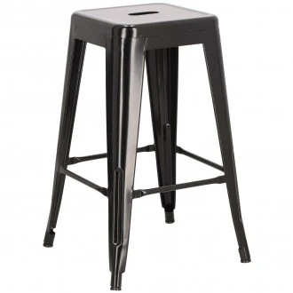 Stołek barowy Paris insp. Tolix 66 cm czarny