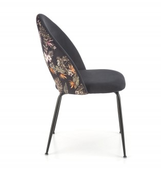 Krzesło K505 z kwiatowym wzorem z tyłu oparcia