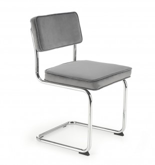 Aksamitne krzesło K510 na płozach
