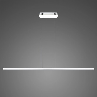 Biała lampa jadalniana wisząca Linea No.1 120 cm 20W