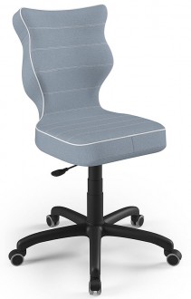 Młodzieżowe krzesło do biurka Petit Black rozmiar 6 (159-188 cm)
