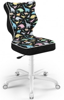 Obrotowe krzesło dla młodzieży Petit White rozmiar 5 (146-176,5 cm) wzory