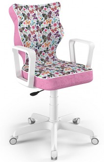 Krzesło do biurka Norm White rozmiar 5 (146-176,5 cm) z wzorami