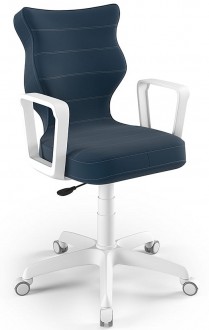 Krzesło obrotowe z podłokietnikami Norm White rozmiar 5 (146-176,5 cm)