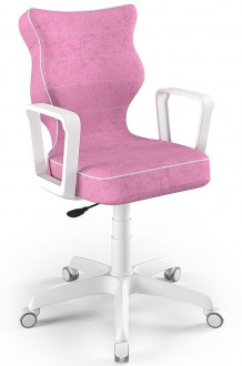 Krzesło obrotowe z podłokietnikami Norm White rozmiar 6 (159-188 cm)