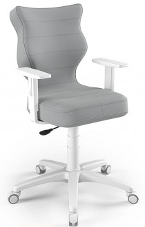 Obrotowe krzesło młodzieżowe Duo biały Velvet 03 rozmiar 5 (146-176,5 cm)