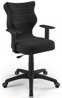 Obrotowe krzesło młodzieżowe Duo czarny Velvet 17 rozmiar 6 (159-188 cm)