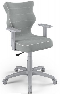 Młodzieżowe krzesło do biurka Duo Grey rozmiar 5 (146-176,5 cm)