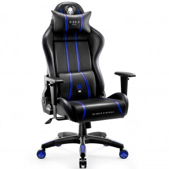 Fotel gamingowy Diablo X-One 2.0 Normal Size czarno-niebieski