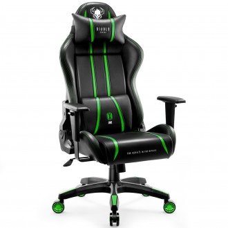 Fotel gamingowy Diablo X-One 2.0 Normal Size czarno-zielony