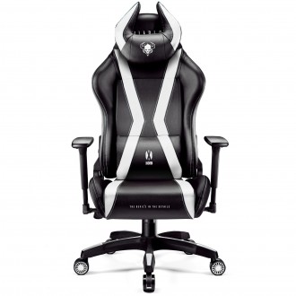 Fotel dla graczy Diablo X-Horn 2.0 King Size czarno-biały