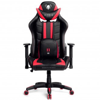 Krzesło dla graczy Diablo X-Ray King Size czarno-czerwony