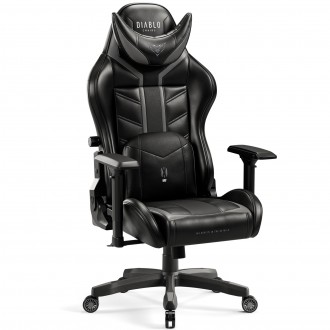 Krzesło dla graczy Diablo X-Ray Normal Size czarno-szary