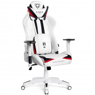 Krzesło dla graczy Diablo X-Ray Normal Size biało-czarny