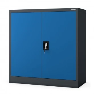 Szafka biurowa na dokumenty Beata 90x40x93 cm antracyt/niebieski