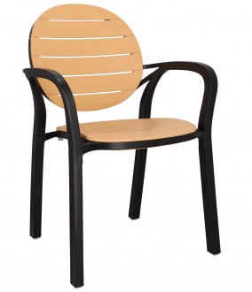 Designerskie krzesło plastikowe do jadalni i kawiarni Ottavio