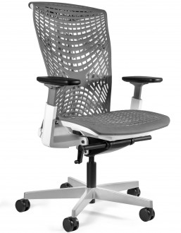 Krzesło biurowe z regulowanymi podłokietnikami Reya TPE-8 elastomer