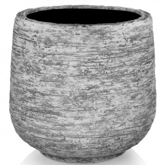 Okrągła donica zewnętrzna w imitacji betonu Verona 66x66x64 cm