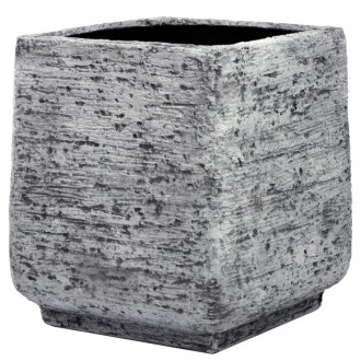 Kwadratowa donica zewnętrzna w imitacji betonu Verona 57x57x61,5 cm