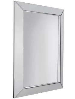 Proste lustro w klasycznej ramie o delikatnej fazie Gatto 120/90 cm