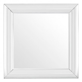 Klasyczne lustro kwadratowe z wypukłą ramą Porto 100/100 cm