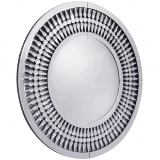 Lustro w ramie z dekoracyjnymi kryształkami Marzano 80 cm