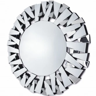 Lustro ścienne Ness 100 cm w designerskiej ramie szklanej