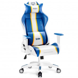Krzesło gamingowe dla młodzieży Diablo X-One 2.0 Kids Size Aqua Blue