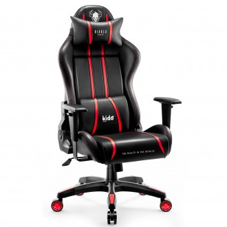 Krzesło gamingowe dla młodzieży Diablo X-One Kids Size czarno-czerwone