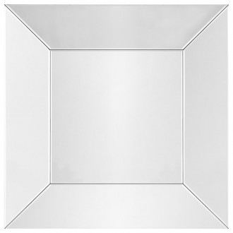 Kwadratowe lustro ścienne w prostej ramie Vasto 100 cm