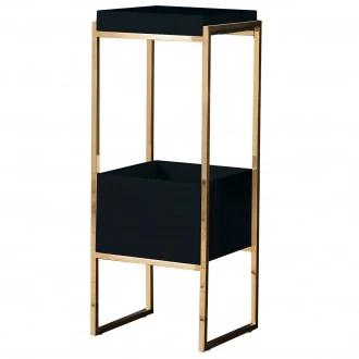Regał w stylu glamour ze schowkiem Rodez 83 cm