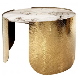 Designerski stolik z blatem ze spieku Coccodrillo M 70 cm