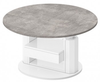 Regulowany ławostół z szufladą Primo Max imitacja betonu