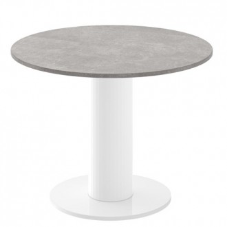 Nierozkładany stół jadalniany Solo z blatem w imitacji betonu