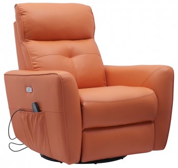 Obrotowy fotel wypoczynkowy z funkcją kołyski i masażu Helios M