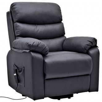 Elektrycznie rozkładany fotel z funkcją masażu Hektor M