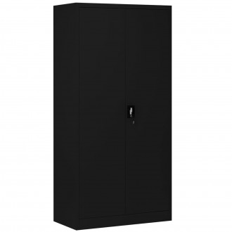 Socjalna szafa ubraniowa Dawid All Black 90x45x185 cm czarny