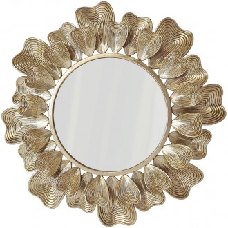 Eleganckie lustro ścienne w metalowej ramie Marigold