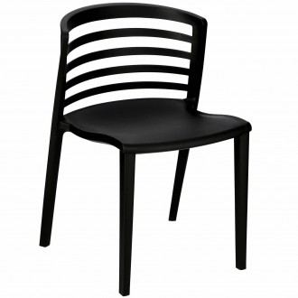 Krzesło kawiarniane z niskim oparciem Muna