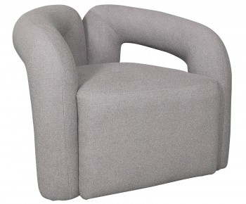 Designerski fotel z tkaniny typu baranek Nua N14