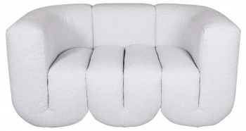 Designerska sofa z tkaniny szenilowej Nua N88-150
