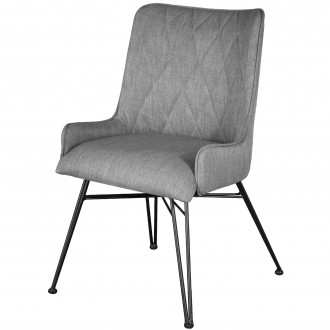 Tapicerowane krzesło z niskimi podłokietnikami Adesso D03B
