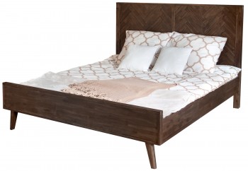 Łóżko sypialniane z drewna akacjowego Ashton K01 180 cm