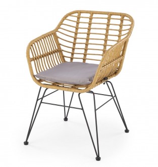 Technorattanowe krzesło ogrodowe K541 Halmar