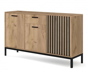 Komoda z ryflowanym frontem Lamino KM-1 Halmar