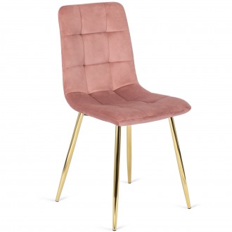 Krzesło glamour na złotej podstawie York