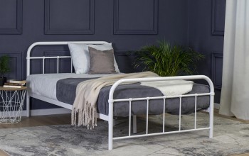 Metalowe łóżko jednoosobowe Pablo 120x200 cm