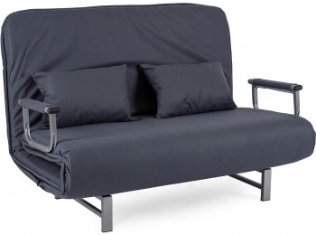 Sofa 2-osobowa z funkcją spania Dark 2 szara tkanina