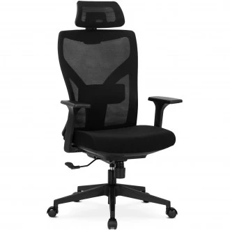 Ergonomiczny fotel biurowy z tkaniny membranowej i siatki Spiral